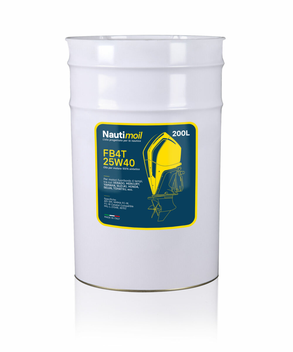 NAUTIMOIL Fuoribordo FB4T sintetico | 25W40 | 200L